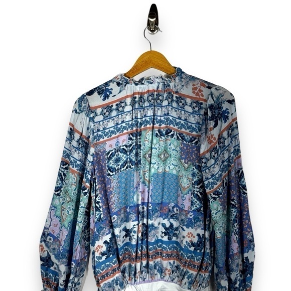 4 for $20 SALE! Francesca's Collections Peasant Bodysuit, Paisley, Size XL - Picture 11 of 12